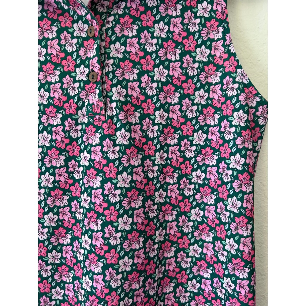 Kenny Flowers Azaleas Colorful and Floral Sleeveless Golf Tennis Pickleball SZ M - Picture 4 of 8